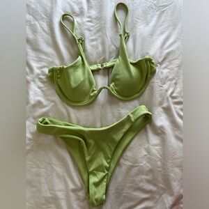 Amazon Ribbed Underwire Swimsuit Bikini